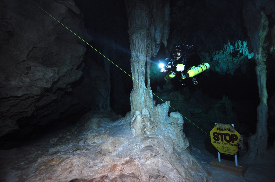 Cave diving in Riviera Maya