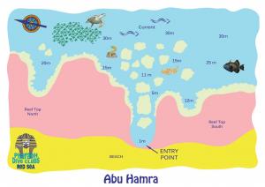 Abu Hamra dive map