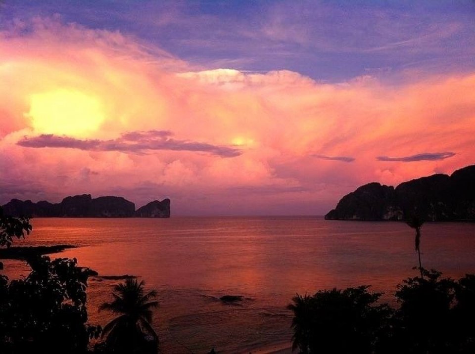 Sunset over Koh Phi Phi Ley