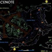 Gran Cenote map