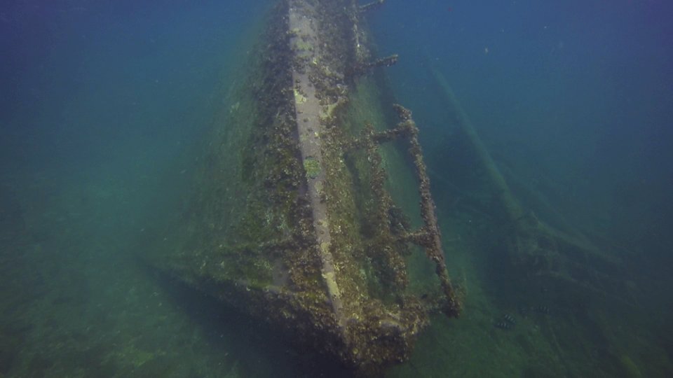 bow of taliarte wreck